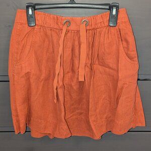 Orange J. Crew skirt